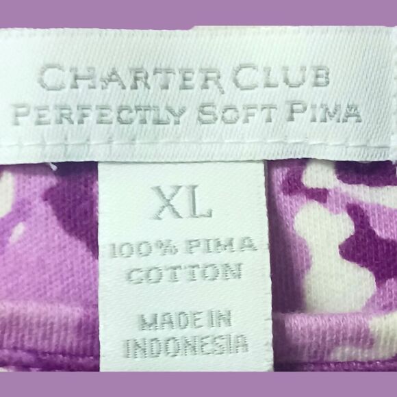 NWOT CHARTER CLUB Womens Cute Floral Short Sleeve Top. - Picture 5 of 11